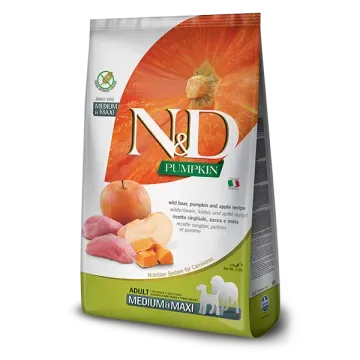 Farmina N&D Pumpkin Adult Medium Maxi Jabalí y Manzana - Pack 2 x 12 Kg