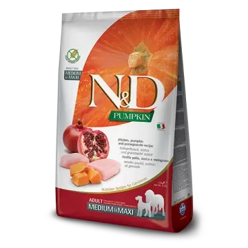 Farmina N&D Pumpkin Adult Medium/Maxi Pollo y Granada - Pack 2 x 12 Kg