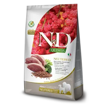 Farmina N&D Quinoa Adult Maxi/Medium Neutered Pato - 12 Kg