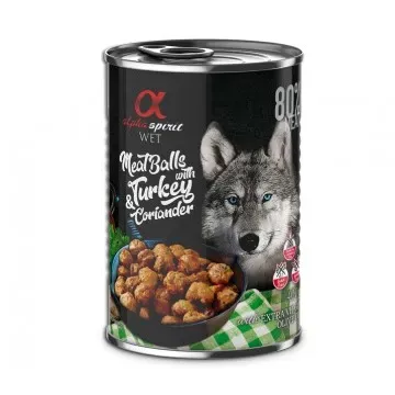 Alpha Spirit Lata Albóndigas de Pavo y Cilantro 400gr - 400 gr