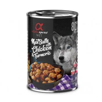 Alpha Spirit Lata Albóndigas de Pollo y Cúrcuma 400gr - 400 gr