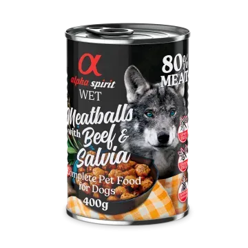 Alpha Spirit Lata Albóndigas de Ternera y Salvia 400gr - 400 gr