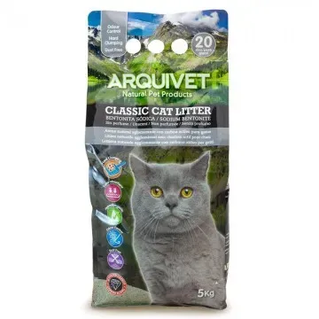 Arquivet Classic Cat Litter Natural Bentonite Carbón Activo - 5 Kg
