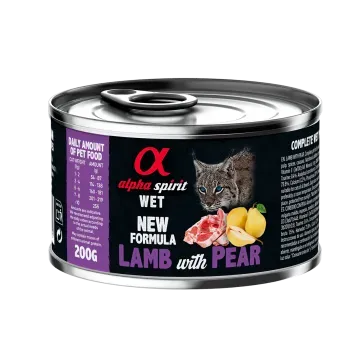 Alpha Spirit Húmedo Lata Gatos 200 gr Cordero con pera - 200 gr
