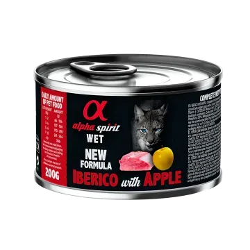 Alpha Spirit Húmedo Lata Gatos 200 gr Cerdo con Manzana amarilla - 200 gr