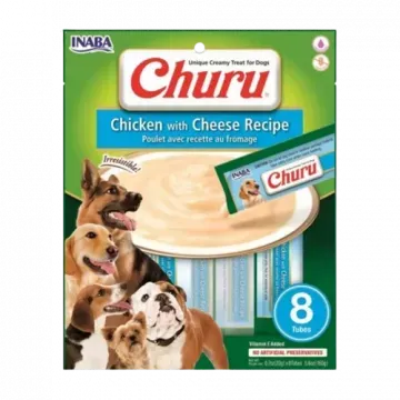 Churu Dog Receta de Pollo con Queso - 8 x 20gr
