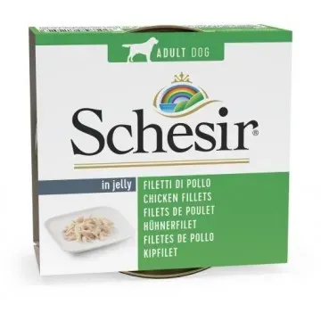 Schesir Lata Perro de pollo en gelatina 150 gr