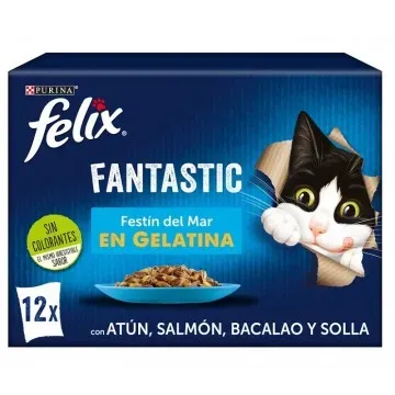 Felix Fantastic sobres en Gelatina Festín del Mar - 12 x 85gr