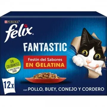 Felix Fantastic sobres en Gelatina Festín de Sabores - 12 x 85gr