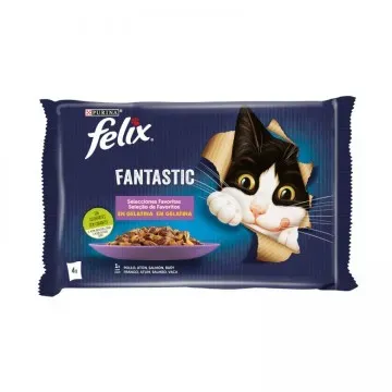Felix Fantastic Selecciones Favoritas sobres en Gelatina - 4 x 85gr