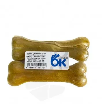 Hueso de piel de buey prensada para perros