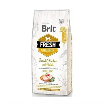 Brit Fresh Dog Adult Great Life Pollo y Patata - 12 Kg