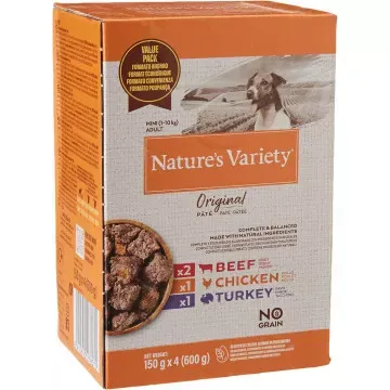 Nature´s Variety Wet Paté Multipack - Perros Medium/Maxi - 4 x 300 gr