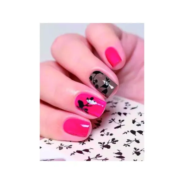 NAIL ART STICKERS. BLACK BIRDS