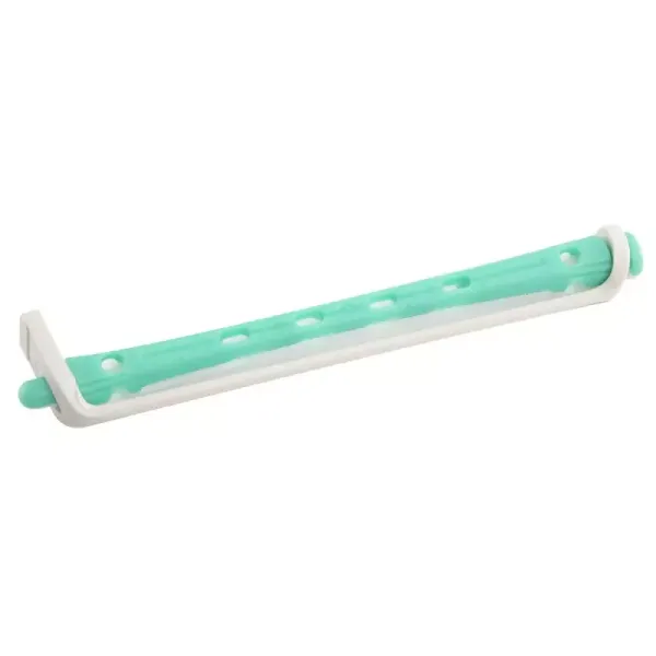 BIGUDIES PLÁSTICO VERDE/BLANCO Nº02 (12 UDS) (DIAM. 6X91MM)