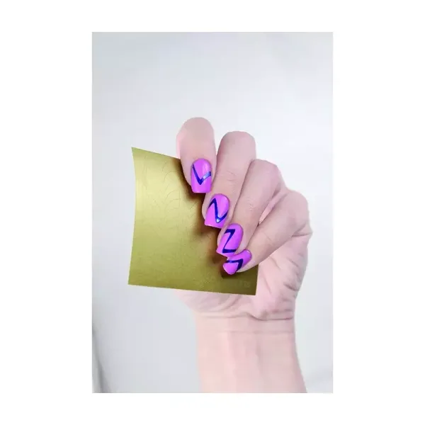 NAIL ART VINYL MASK. GOLD LINES
