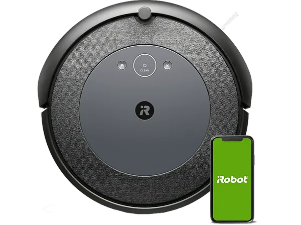 REACONDICIONADO Seminuevo Funcional Robot aspirador - iRobot Roomba i5, 0.4 l, Autonomía 75 min, Tecnologia AeroForce, Control por voz, Negro