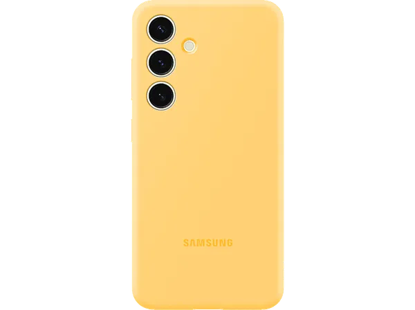 REACONDICIONADO Seminuevo Muy bueno Funda móvil - Samsung, Para Galaxy S24, Silicona, Trasera, Amarillo