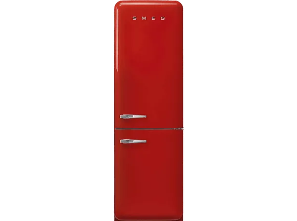 Frigorífico combi - Smeg FAB32RRD5, No Frost, 331 l, Libre Instalación, 196 cm, Rojo