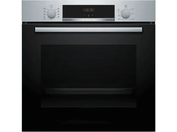 REACONDICIONADO Seminuevo Bueno Horno - Bosch HBA514ES3, Serie 4, Multifunción, Limpieza por agua, 71 l, HotAir 3D, Mandos ocultables, 60 cm, inox