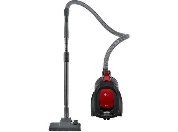 Aspirador sin bolsa - LG VC5506NHTCR, 650 W, con tecnología elipse ciclónica, 1.1 L, Rojo