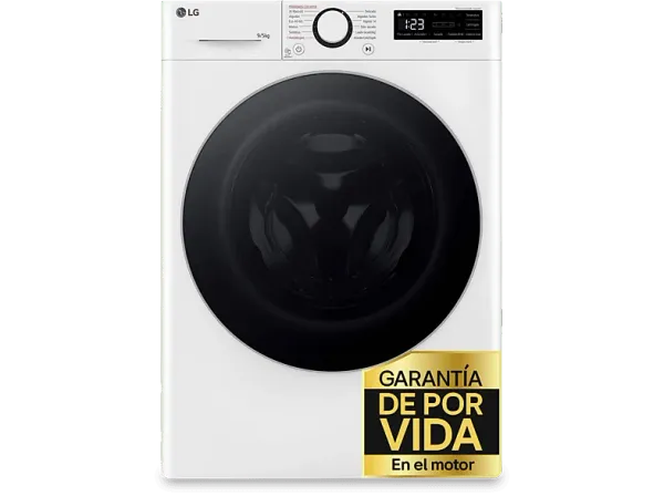REACONDICIONADO Seminuevo Excelente Lavadora secadora - LG F2DR5S09A1W, 9 kg+5 kg, 1200 rpm, 12 programas, Blanco
