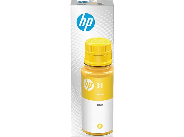 Botella de tinta - HP 31, Amarillo, 1VU28AE