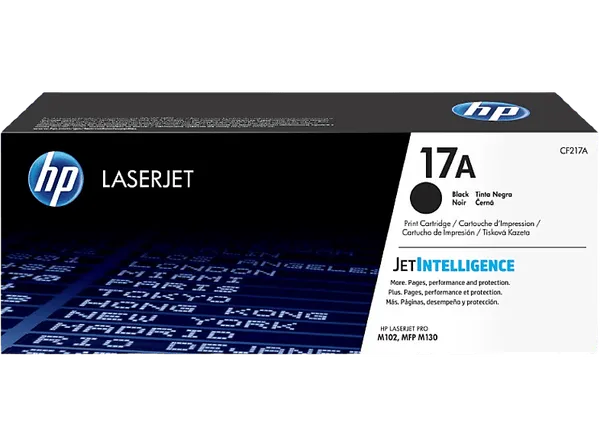 Tóner - HP 17A LaserJet, Negro, CF217A