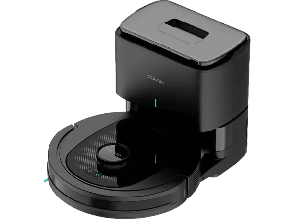 Robot aspirador - Cecotec Conga 8490 Ultimate Ultra Power Home, 650W, 7000 Pa, Base autovaciado 2.5 l, 170 min autonomía, Navegación Láser, Black