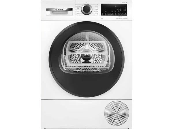 REACONDICIONADO Seminuevo Bueno Secadora bomba de calor - Bosch WQG245D0ES, Serie 6, 9kg, 15 programas, AutoDry, Condensador Autolimpiante, Blanco