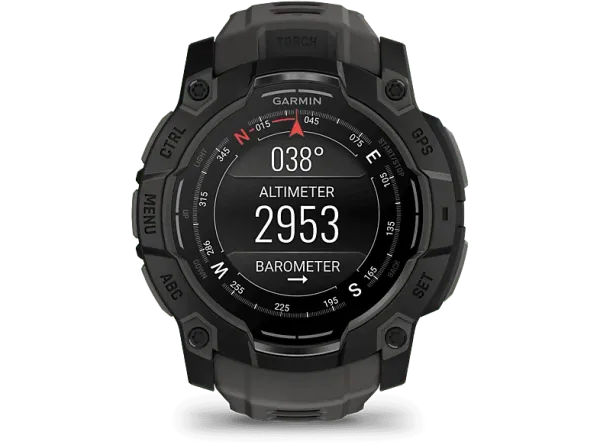 REACONDICIONADO Seminuevo Muy bueno Reloj deportivo - Garmin Instinct 3, Negro, 50mm, 1.3", AMOLED, Silicona, 10ATM, Connect, 24 días Autonomía