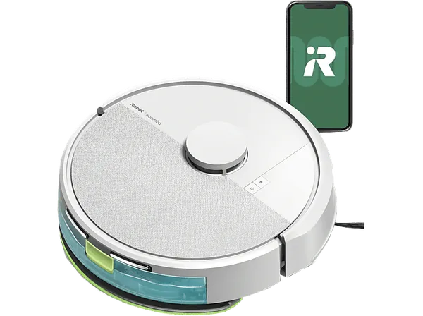 Robot friegasuelos - iRobot Roomba® 105 Combo Y311240, 12.8V, 200 ml, Autonomía 2h, Blanco