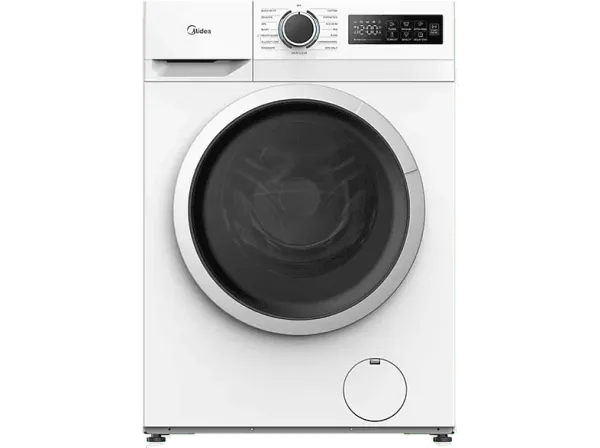 REACONDICIONADO Seminuevo Muy bueno Lavadora carga frontal - Midea MF110W90BA10/W-ES, 9 kg, A-10%,1400 rpm, 15 Programas, Motor Inverter, Blanco
