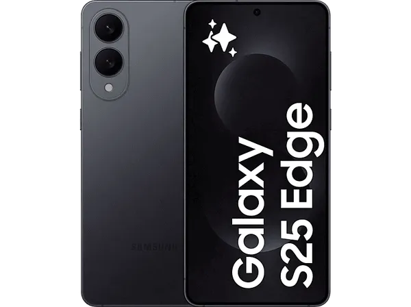 Samsung Galaxy S25 Edge, Negro, 512 GB, 12 GB RAM, 6.7" WQHD+, Qualcomm Snapdragon 8 Elite, 3900 mAh, Android 15
