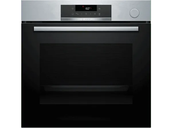 Horno a vapor - Bosch HRG572ES3,Serie 4, Multifunción, Pirolítico y por agua, Función Vapor añadido, AirFry, Inox