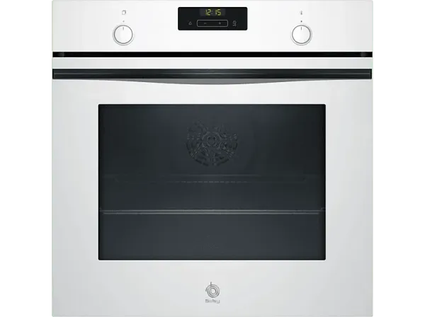 REACONDICIONADO Seminuevo Funcional Horno - Balay 3HB5159B4, Serie Cristal, Multifunción, Hidrolítica, 71 l, Función Freidora de Aire, Blanco