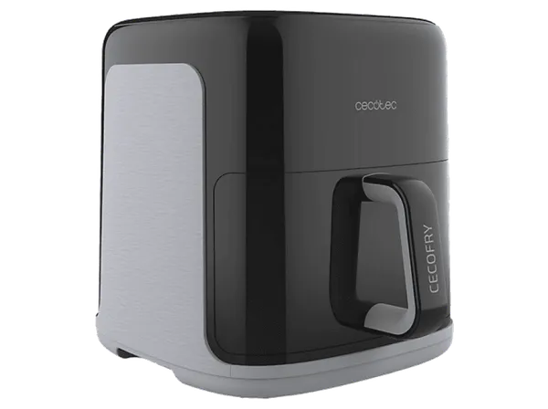 Freidora de aire - Cecotec Cecofry&Grill Smokin’Prime 6500, 2200W, 6.5l, Ahumador integrado, Diseño 3 en 1, Ventana, 10 menús, Grillin Style, Negro