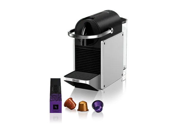 REACONDICIONADO Seminuevo Muy bueno Cafetera de cápsulas - De'Longhi Nespresso® Pixie EN127.S, 1260W, 19 bar, 1 l, 2 tamaños taza, Plata