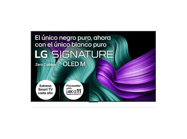 TV OLED 97" - LG OLED97M59LA, UHD 4K Inalámbrico, Procesador Inteligente α11 AI Processor Gen2, Smart TV, DVB-T2 (H.265), Rocky Black