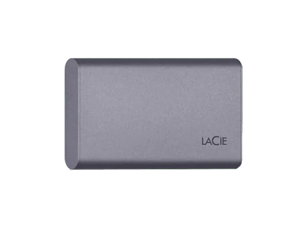Disco duro SSD externo 1 TB - Lacie Mobile Secure, 1x USB-C, Negro