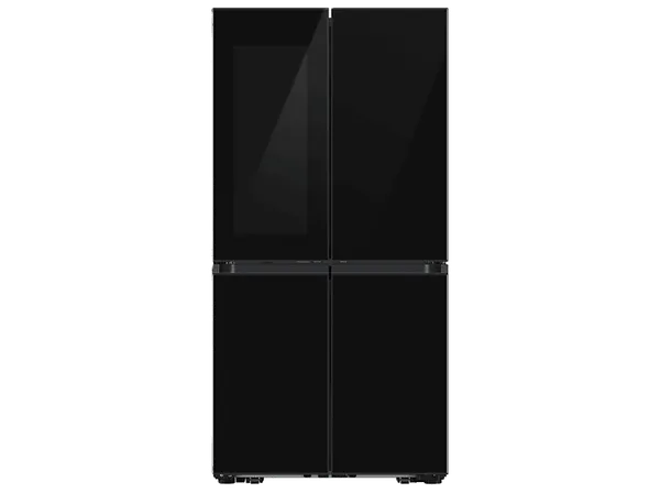 Frigorífico americano - Samsung BESPOKE RF65DB970E22EF, Triple Cooling, 185.3 cm, 645 l, Dispensador agua, Negro