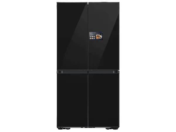 REACONDICIONADO Seminuevo Muy bueno Frigorífico americano - Samsung Bespoke AI RM90F67CECEF, Hybrid Cooling, 185.3 cm, 654 l, No Frost, Negro