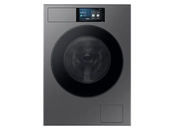 Lavadora carga frontal - Samsung Bespoke AI WF90F09C4SU3, 9 kg, 1400 rpm, 24 programas, Autodosificación, Clase A, Control por voz, Grafito