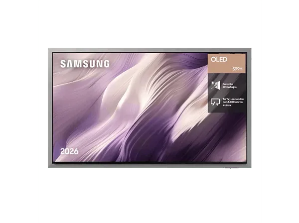TV OLED 65" - Samsung TQ65S99HATXXC, 4K, NQ4 AI Gen3 Processor, Smart TV, Tecnología Sin Reflejos, Full AI, Negro