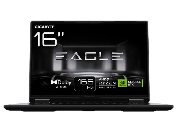 Portátil gaming - Gigabyte EAGLE 9MJ, 16" WUXGA, AMD Ryzen™ 5 7533HS, 16GB RAM, 512GB SSD, GeForce RTX™ 4050, Sin sistema operativo