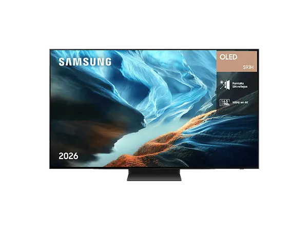 TV OLED 83" - Samsung TQ83S93HAEXXC, 4K, NQ4 AI Gen3 Processor, Smart TV, Full AI, Sin Reflejos, Negro