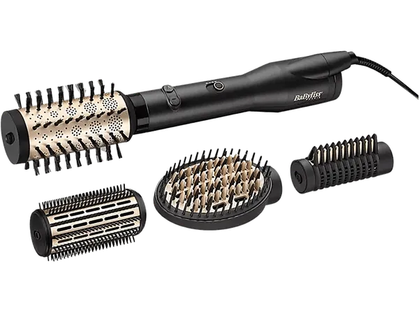 Moldeador - Babyliss AS970E, Tecnología iónica, 2 Niveles de temperatura, Negro y dorado