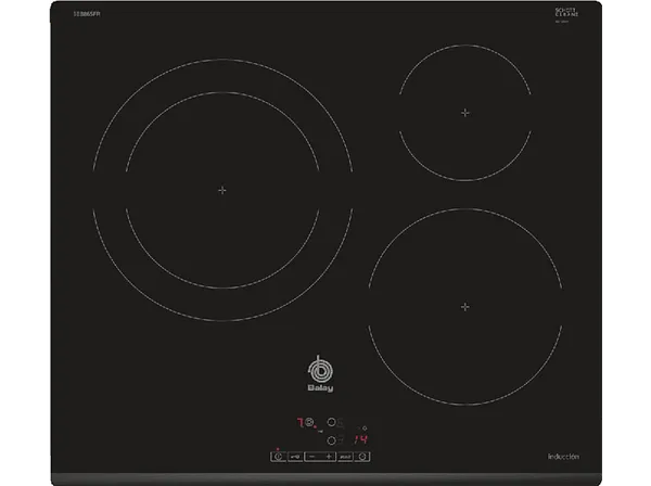 Encimera - Balay 3EB865FR, Eléctrica, Inducción, 3 zonas, 28 cm
