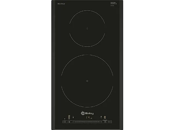 Placa modular - Balay 3EB930LQ, Inducción, 2 zonas, 21 cm, Negro