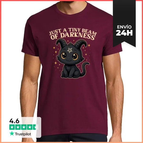 Camiseta Hombre Clásica JUST A TINY BEAM OF DARKNESS LaTostadora
